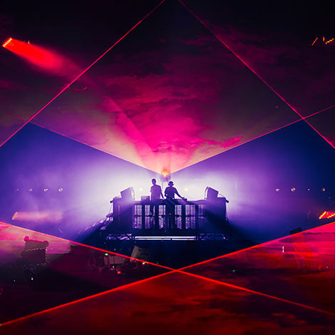 DJ laser show